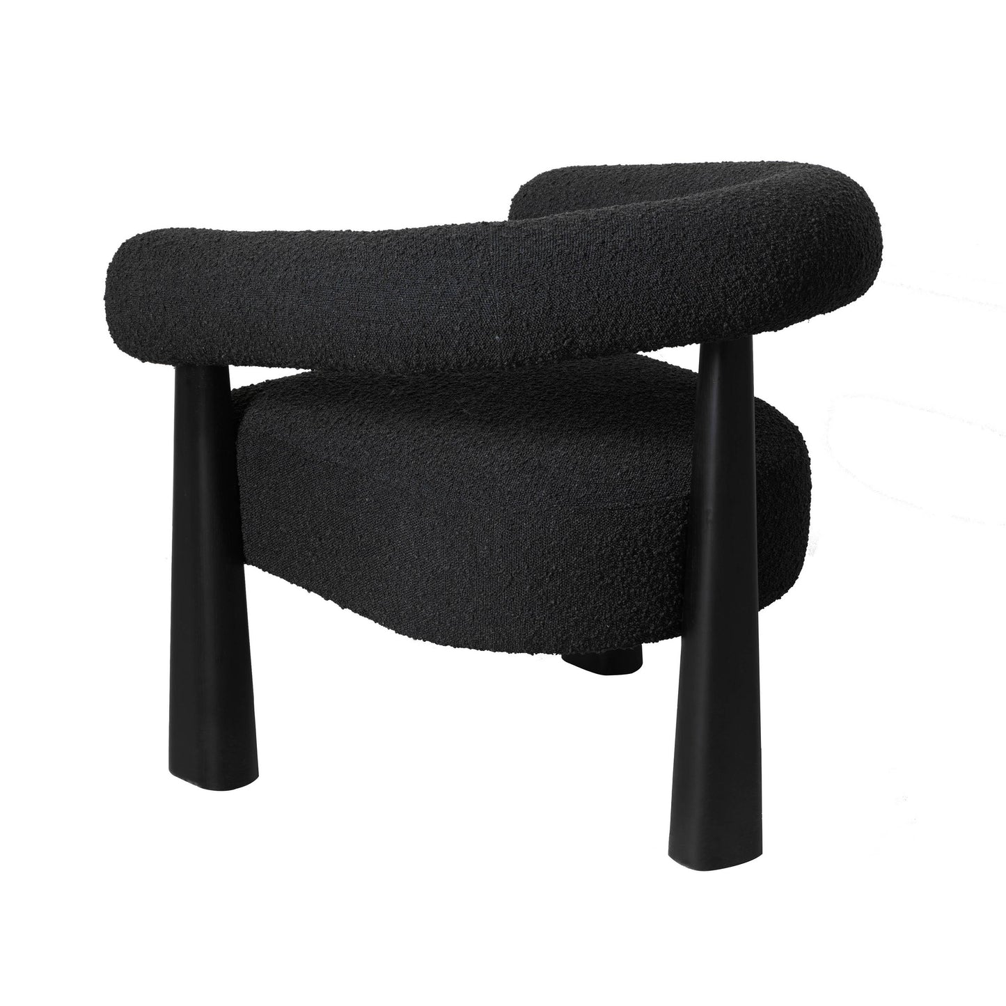 Spara Black Performance Boucle Accent Chair by TOV