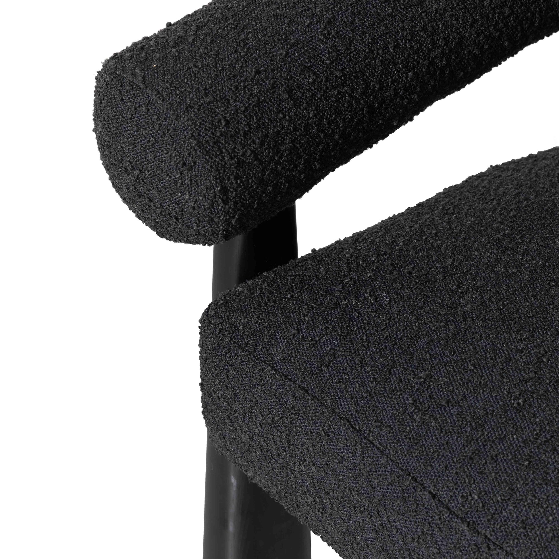 Spara Black Performance Boucle Accent Chair by TOV