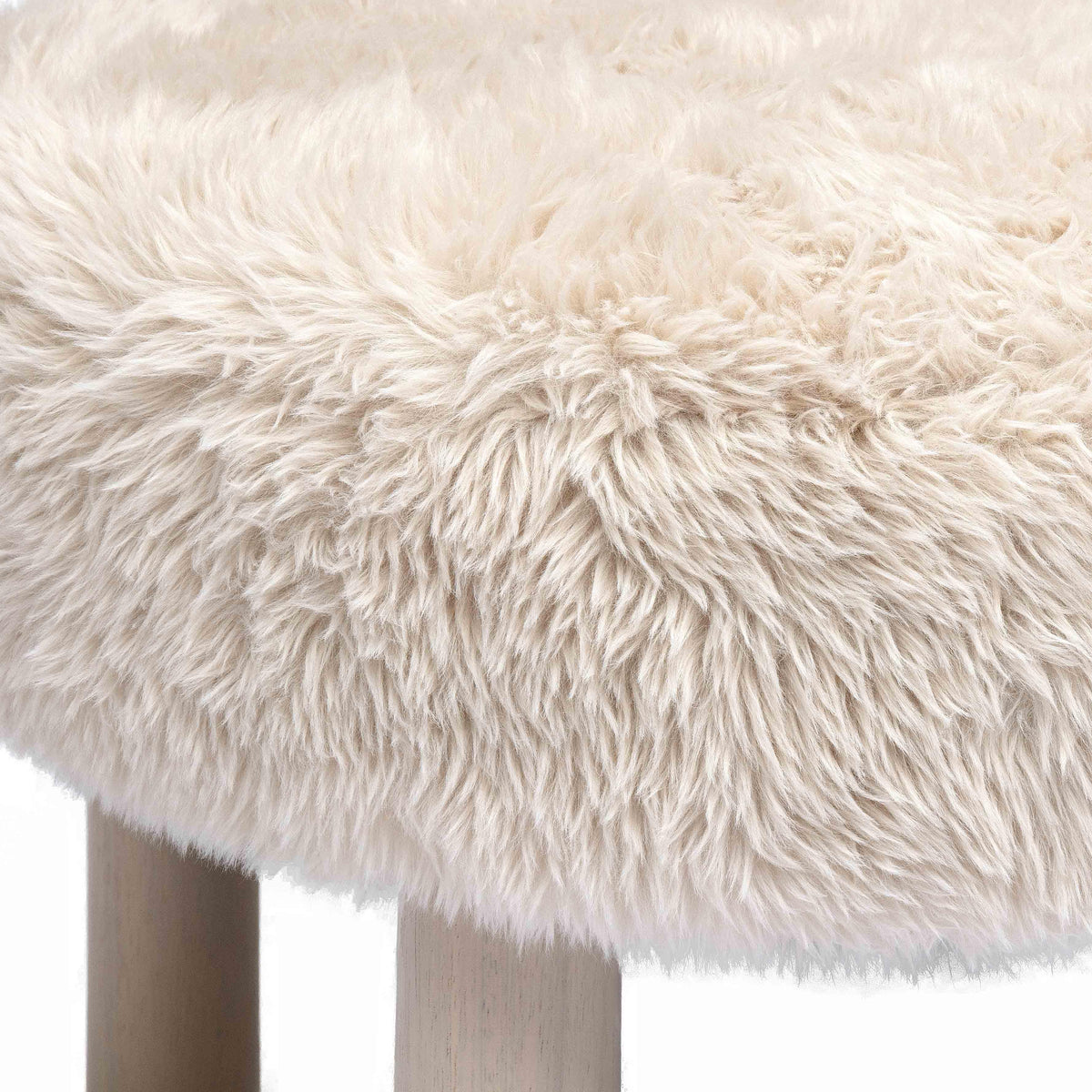 Carmel Natural Contract-Grade Vegan Shearling Accent Chair by TOV Furniture – photo 5 of 8