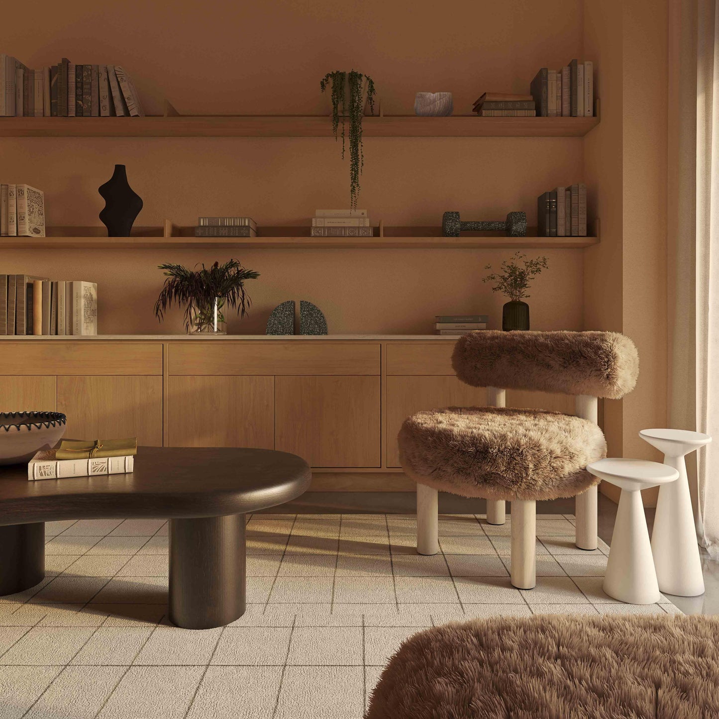 Carmel Vegan Shearling Accent Chair by TOV S69031