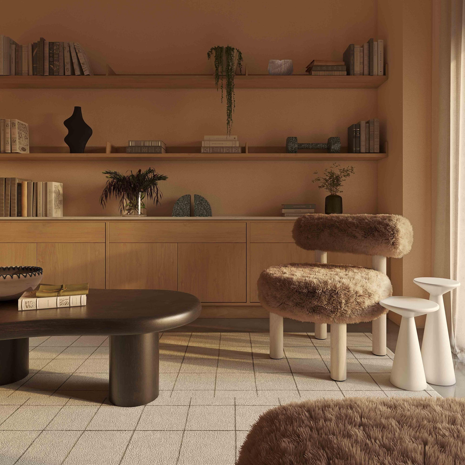 Carmel Vegan Shearling Accent Chair by TOV S69031