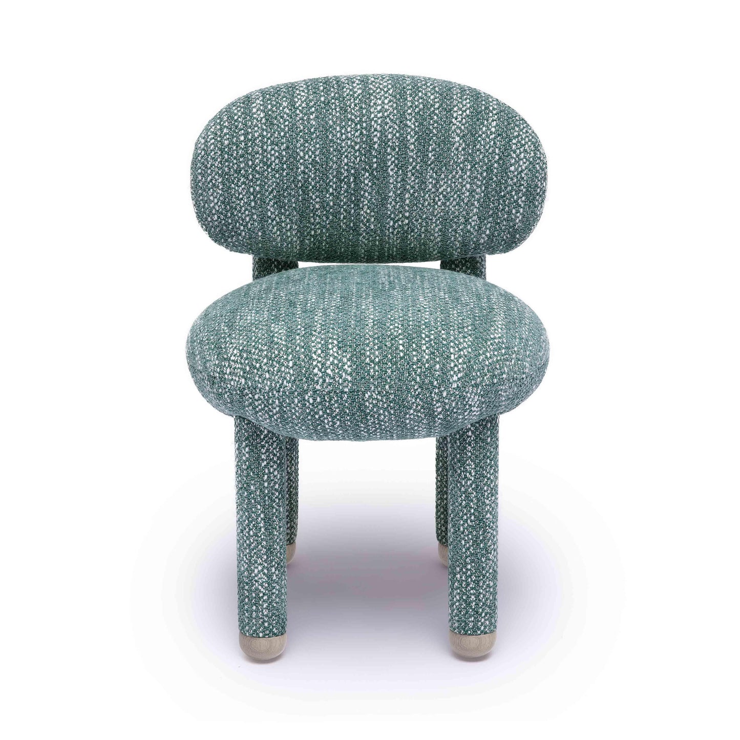 Manu Teal Nubby Performance Fabric Side Chair by TOV