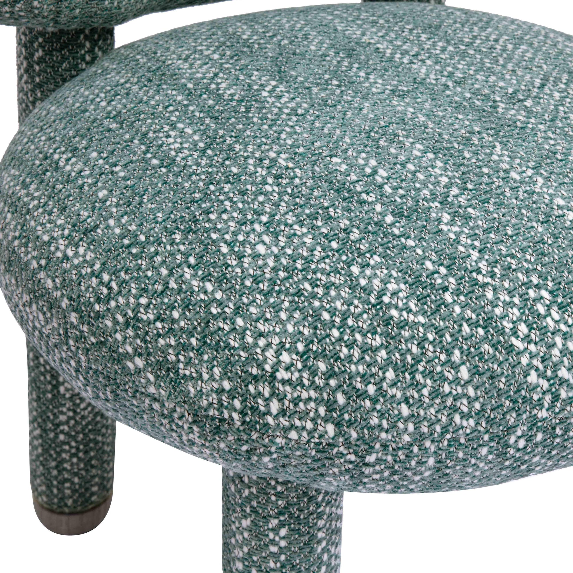 Manu Teal Nubby Performance Fabric Side Chair by TOV