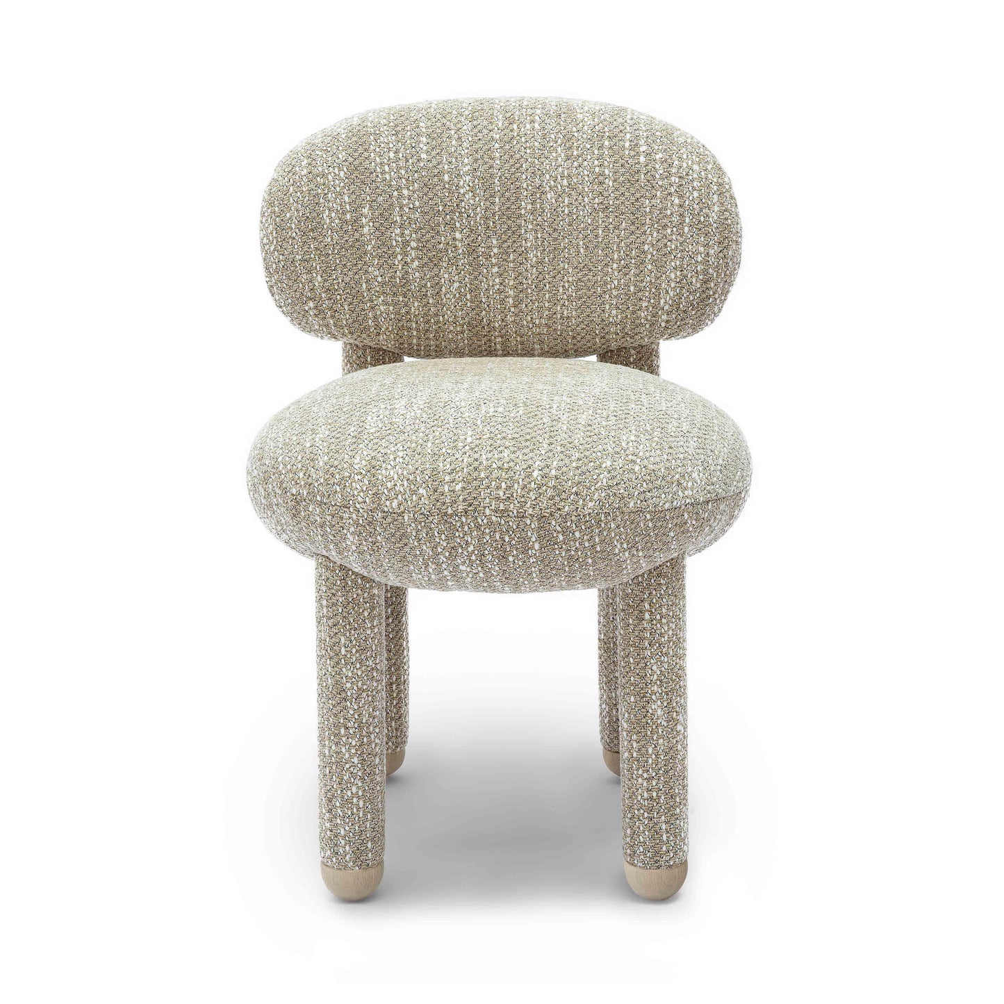 Manu Beige Nubby Performance Fabric Side Chair by TOV