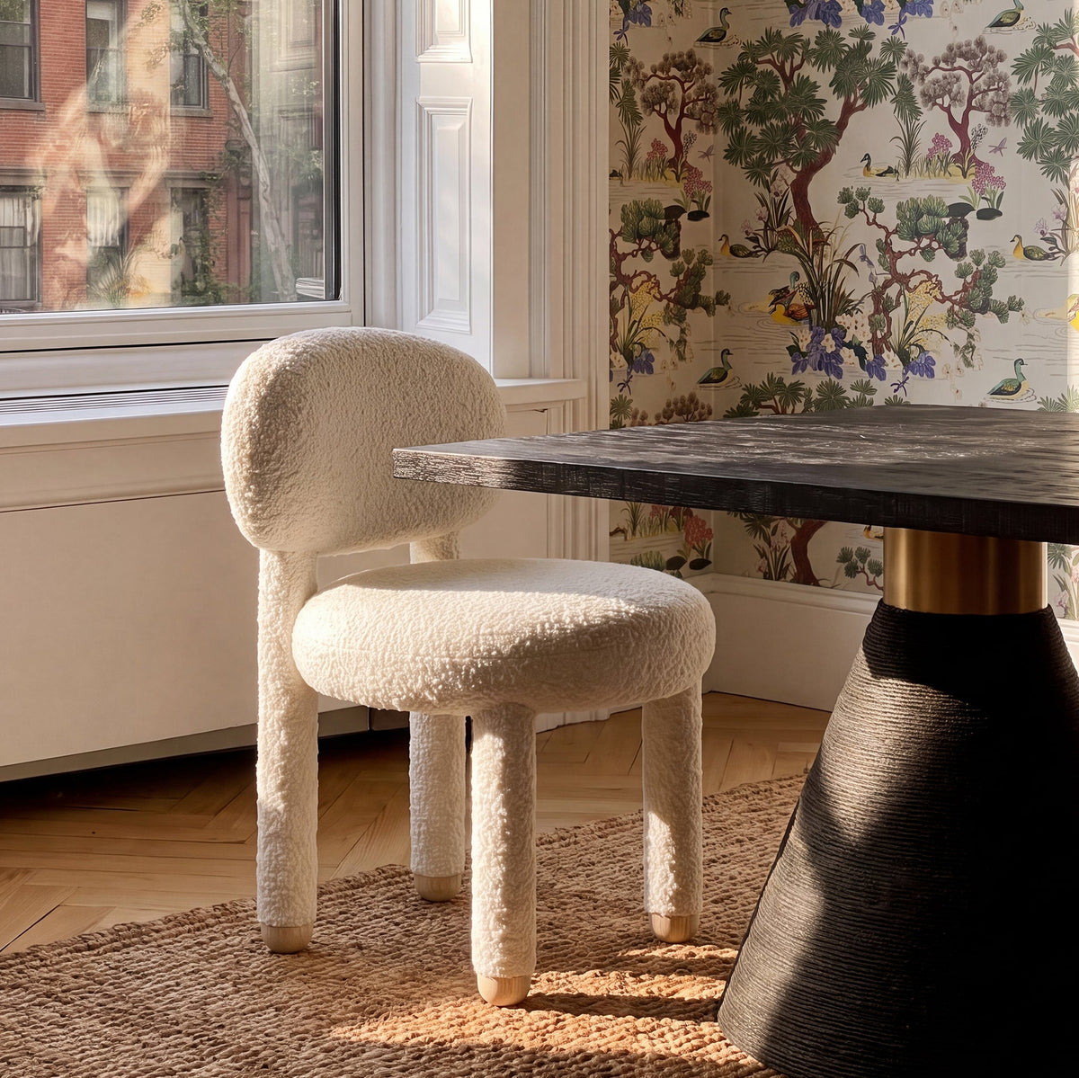Manu Cream Performance Boucle Side Chair by TOV Furniture – photo 2 of 9