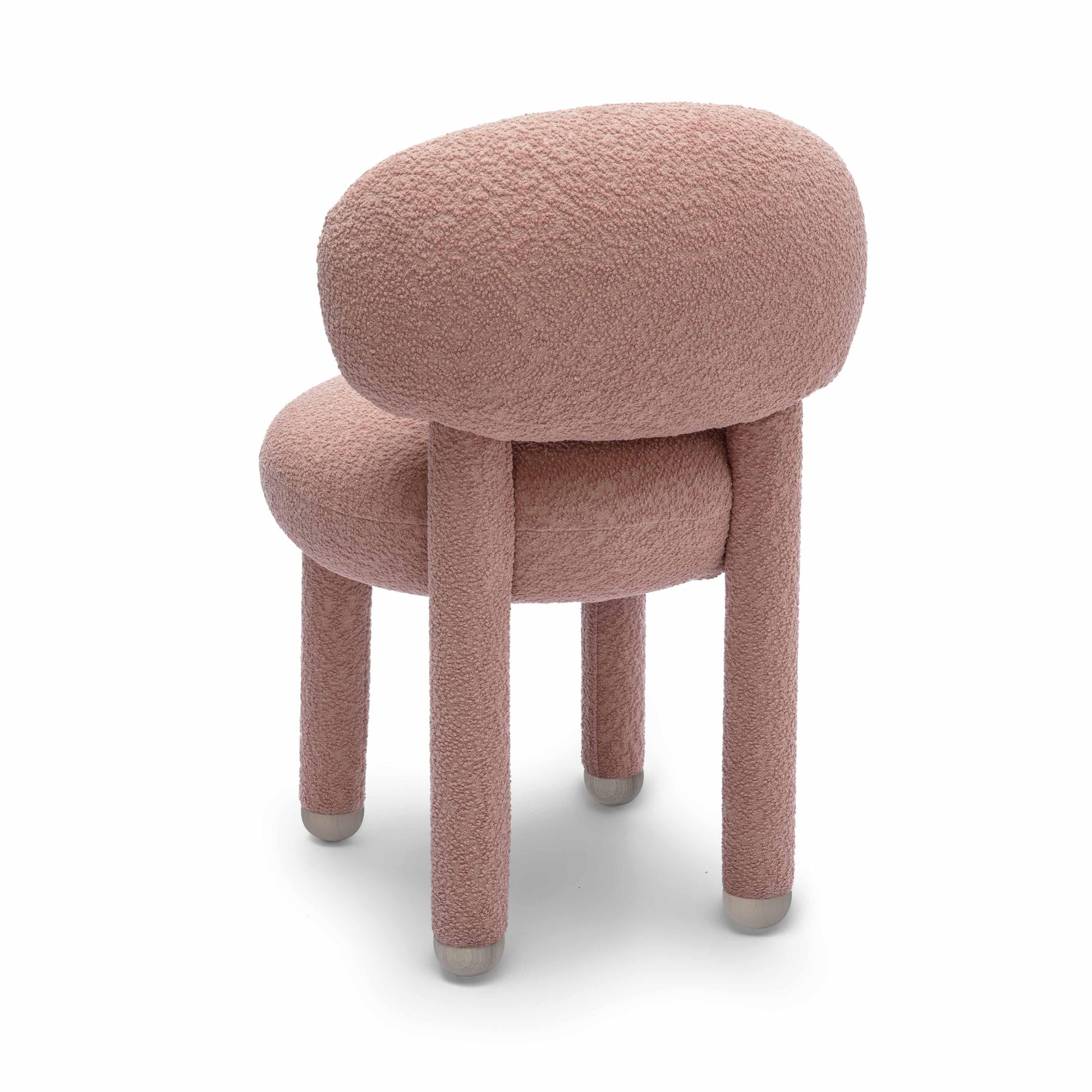 Manu Rose Pink Performance Boucle Side Chair by TOV