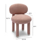 Manu Rose Pink Performance Boucle Side Chair by TOV