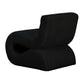 Senna Black Oversized Corduroy Accent Chair by TOV