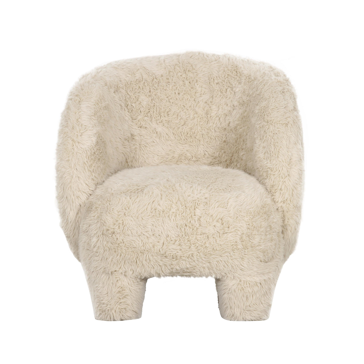 Kiki Natural Contract-Grade Vegan Shearling Accent Chair by TOV Furniture – photo 3 of 7