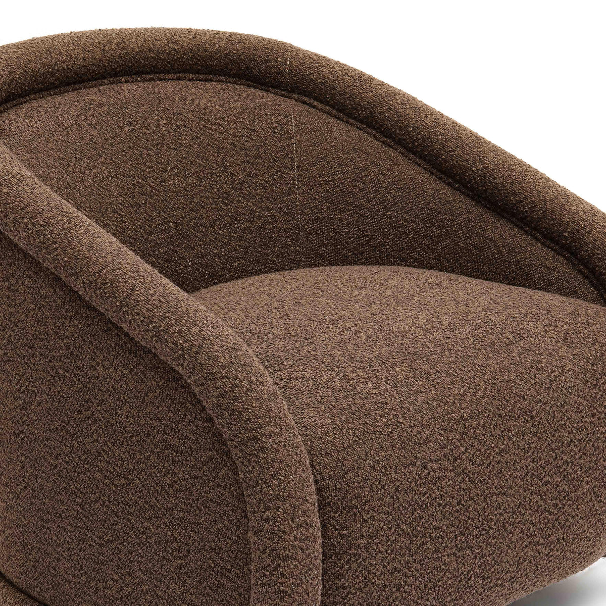 Rory Performance Boucle Swivel Accent Chair in Chocolate Brown by TOV Furniture – photo 5 of 7