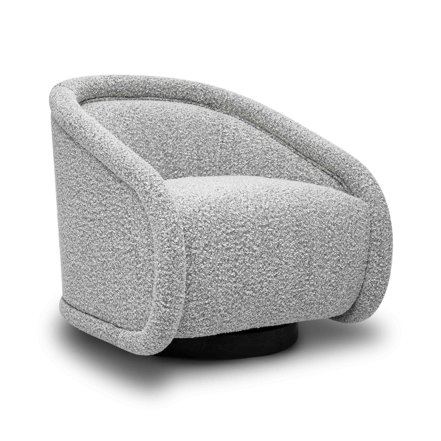 Rory Grey Boucle Swivel Chair by TOV