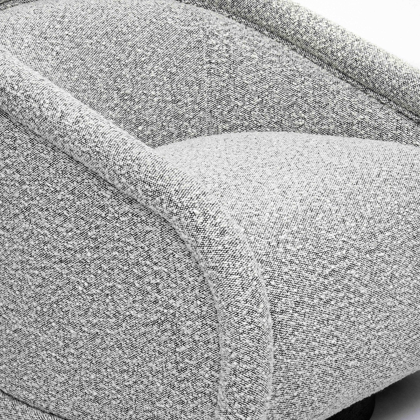 Rory Grey Boucle Swivel Chair by TOV