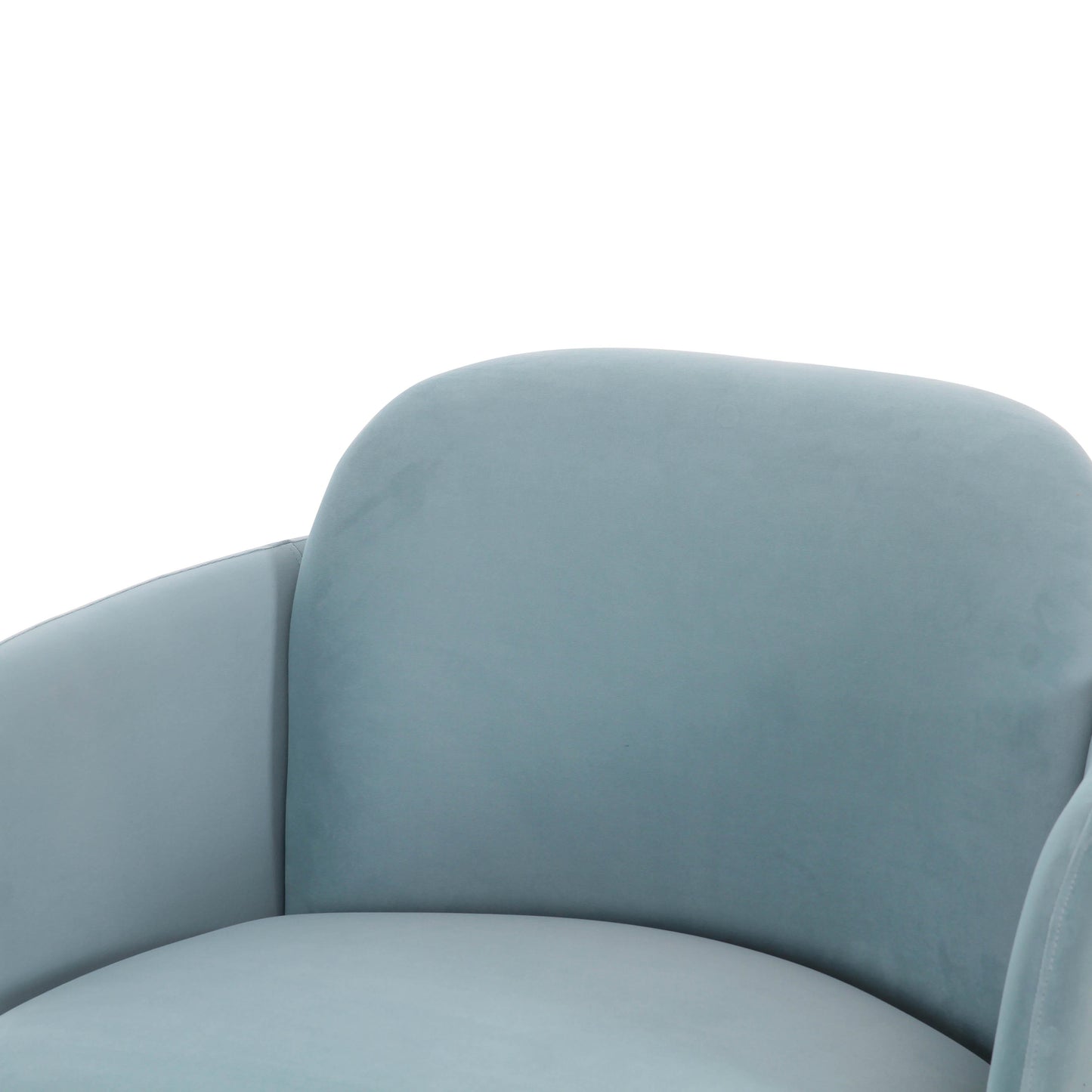Solange Performance Velvet Swivel Accent Chair Blue by Tov Furniture
