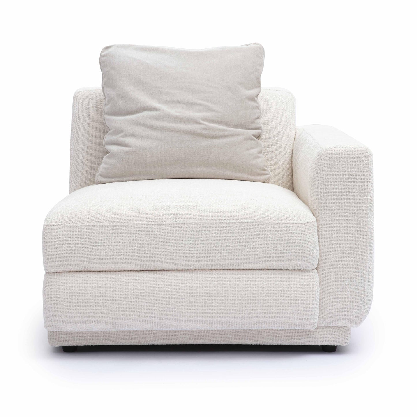 Perry Cream Chenille Modular Corner Chair by TOV S69214