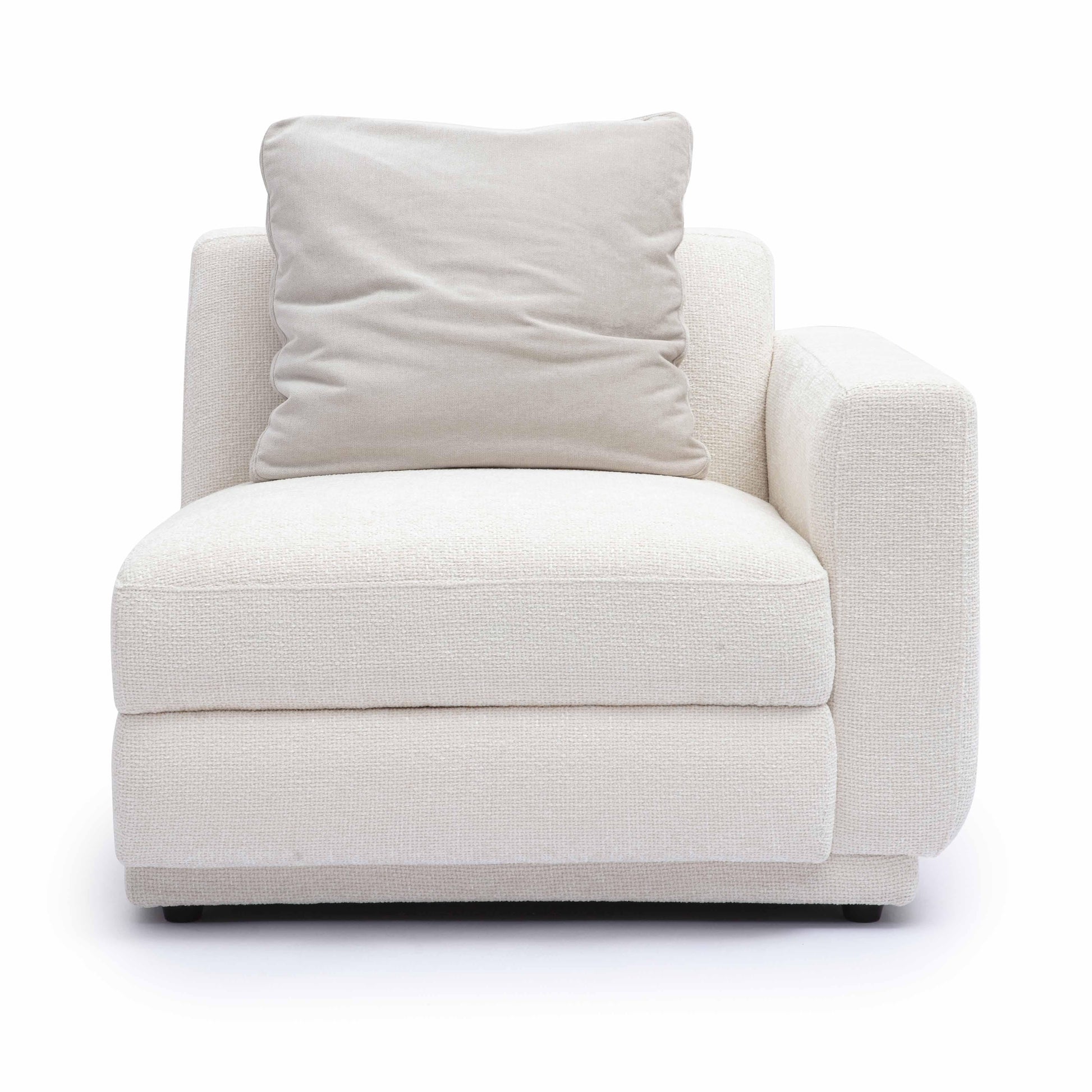 Perry Cream Chenille Modular Corner Chair by TOV S69214
