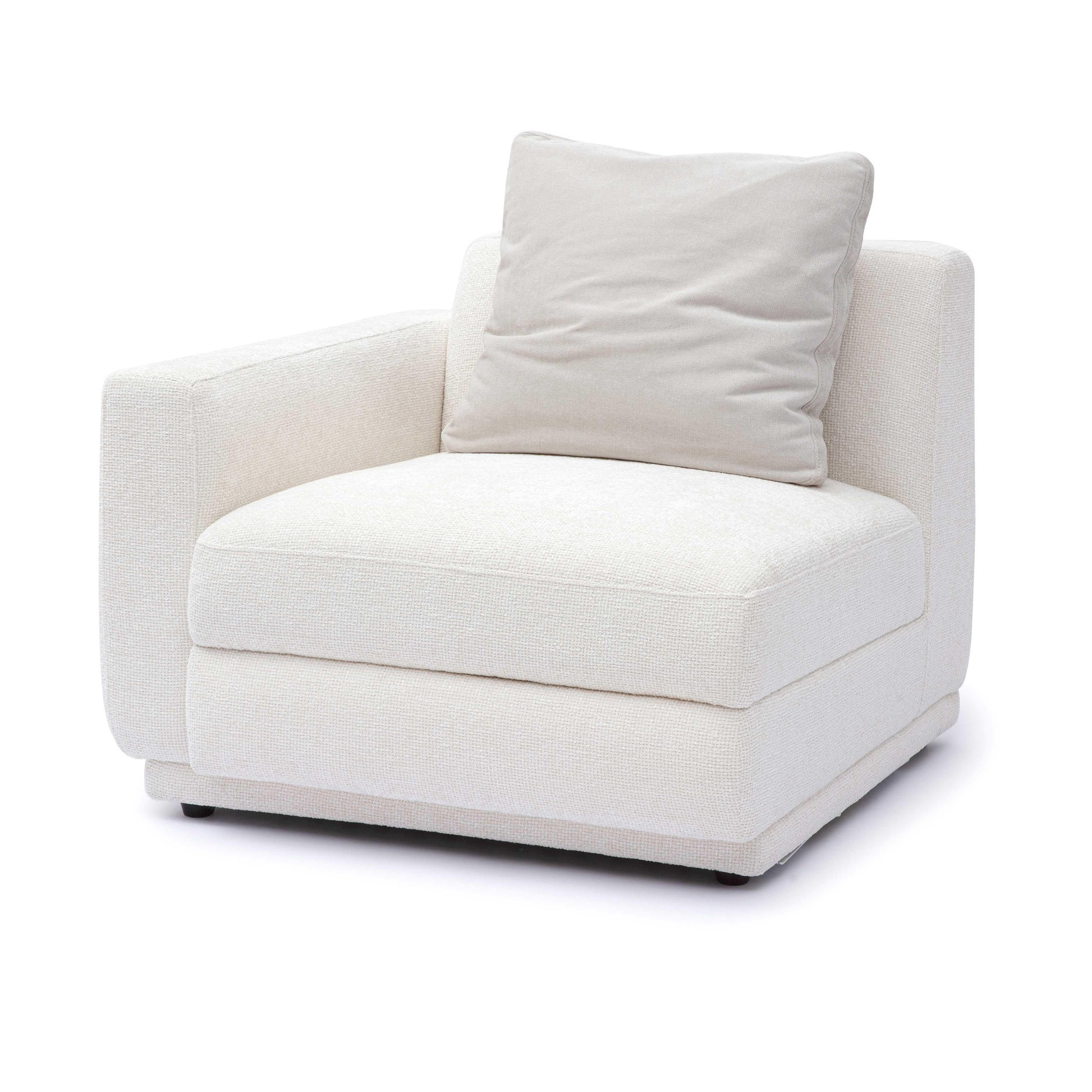 Perry Cream Chenille Modular Corner Chair by TOV S69215