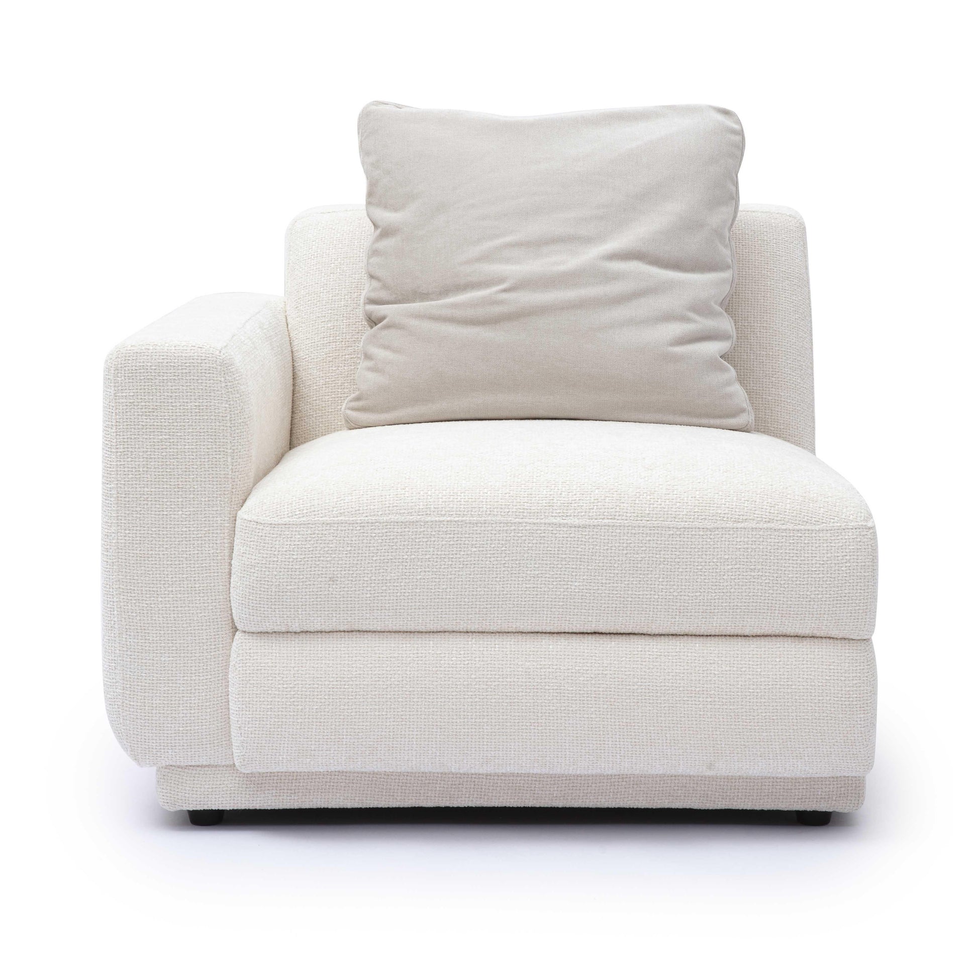Perry Cream Chenille Modular Corner Chair by TOV S69215