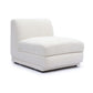Perry Cream Chenille Modular Armless Chair by TOV S69216