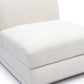 Perry Cream Chenille Modular Armless Chair by TOV S69216