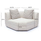 Perry Cream Chenille Modular Wedge Corner Chair by TOV S69217