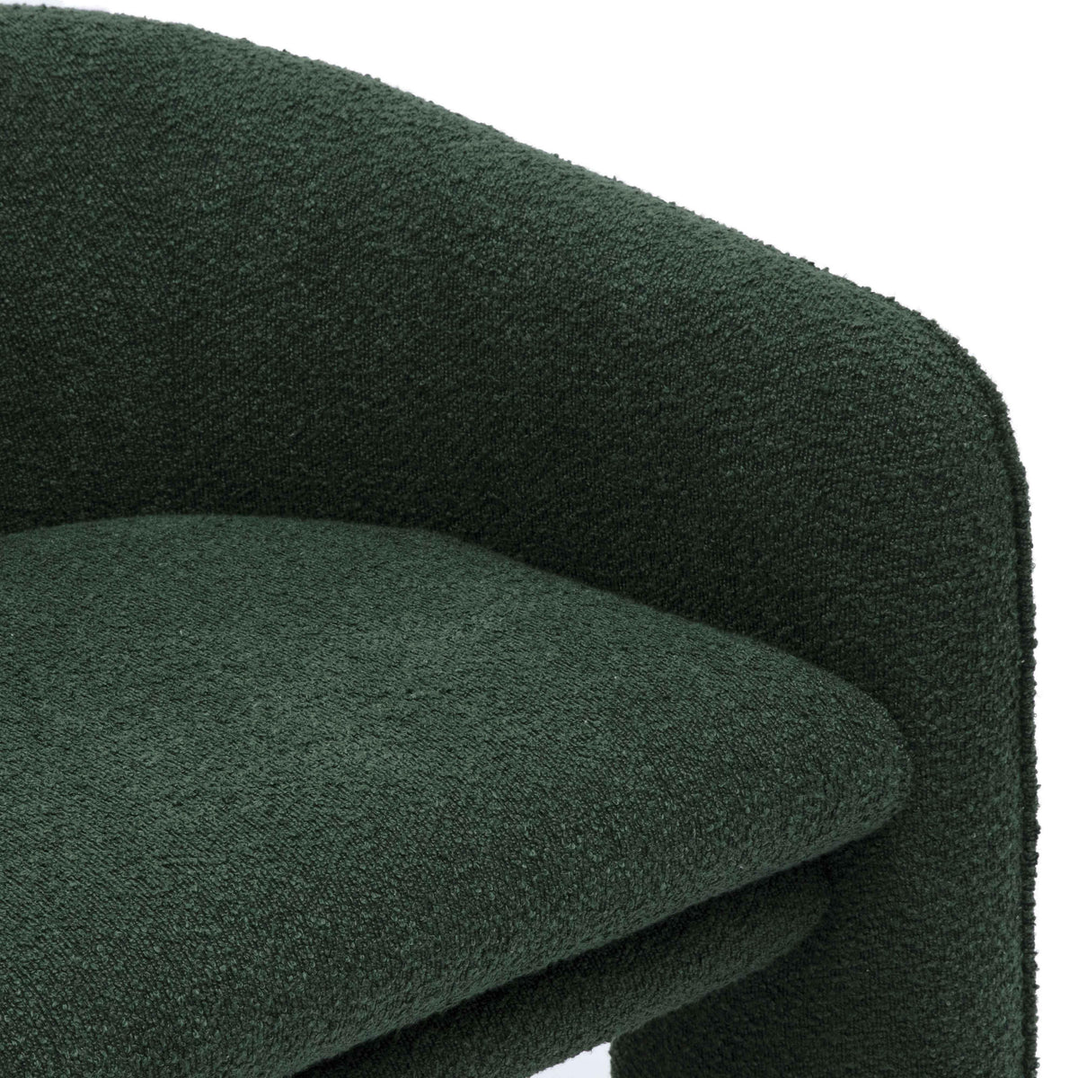 Marla Forest Green Performance Boucle Accent Chair by TOV Furniture – photo 5 of 7