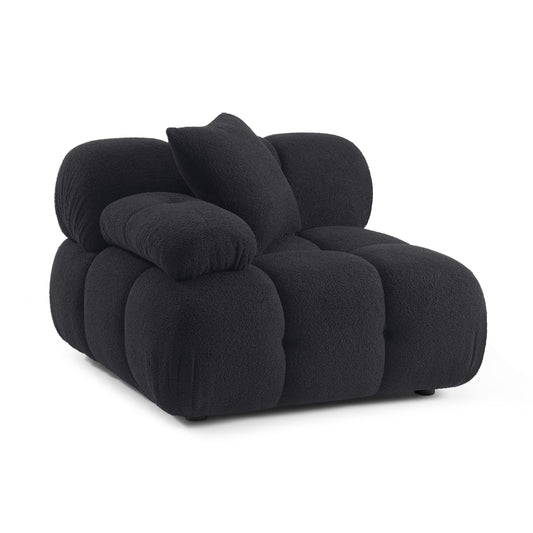 Calliope Vegan Shearling Modular Corner Chair by TOV S69301