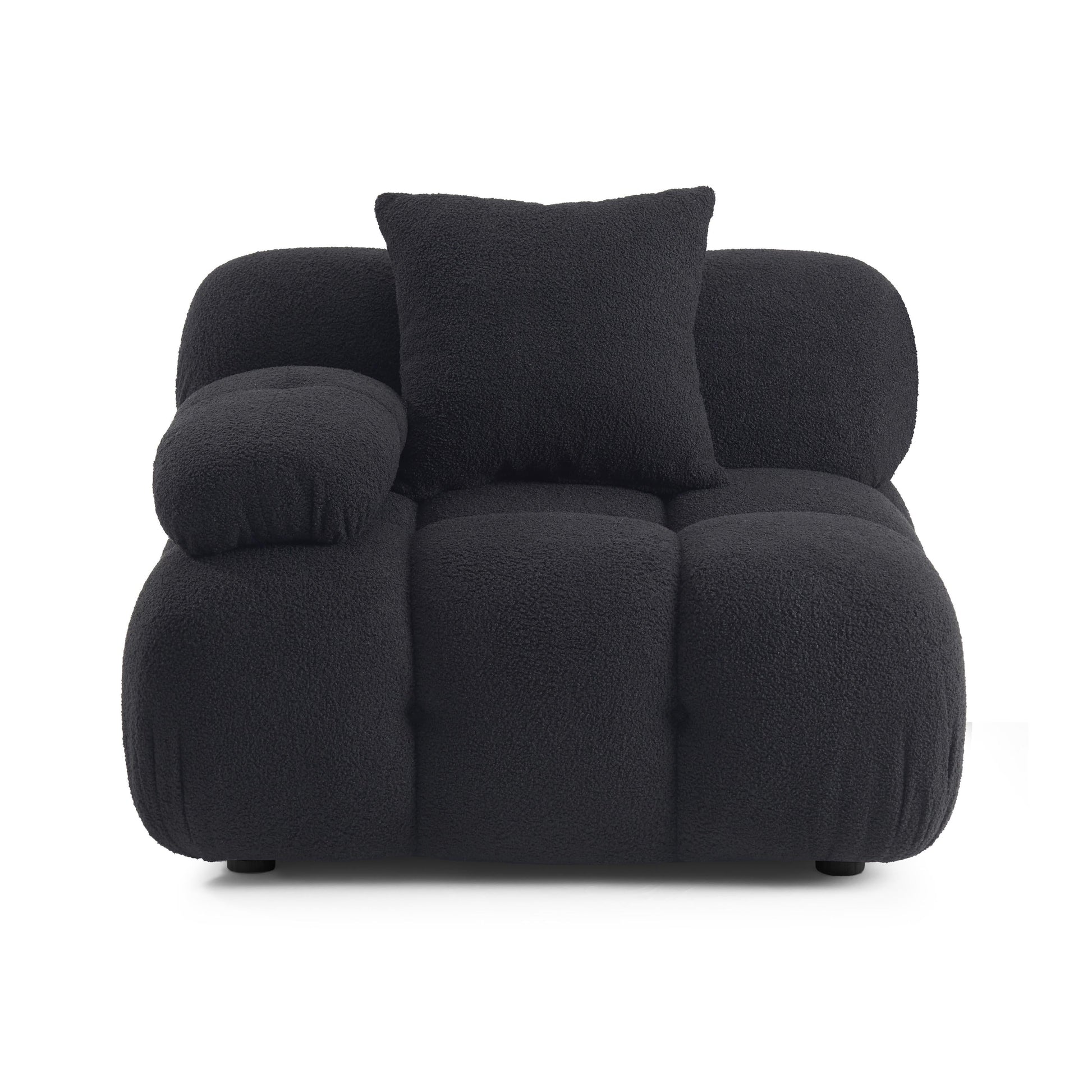 Calliope Vegan Shearling Modular Corner Chair by TOV S69301