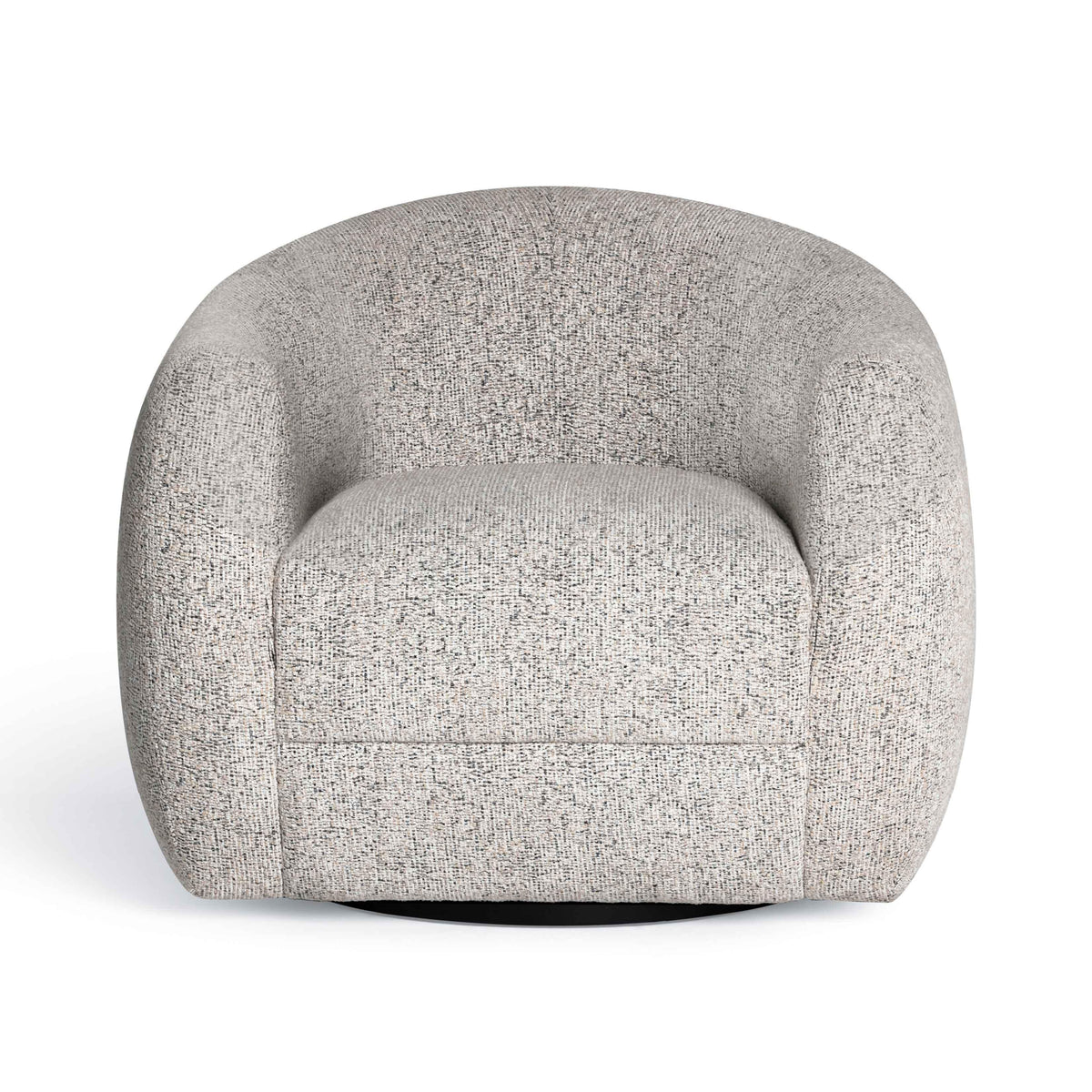 Judy Black and White Woven Performance Fabric Swivel Accent Chair by TOV Furniture – photo 2 of 7