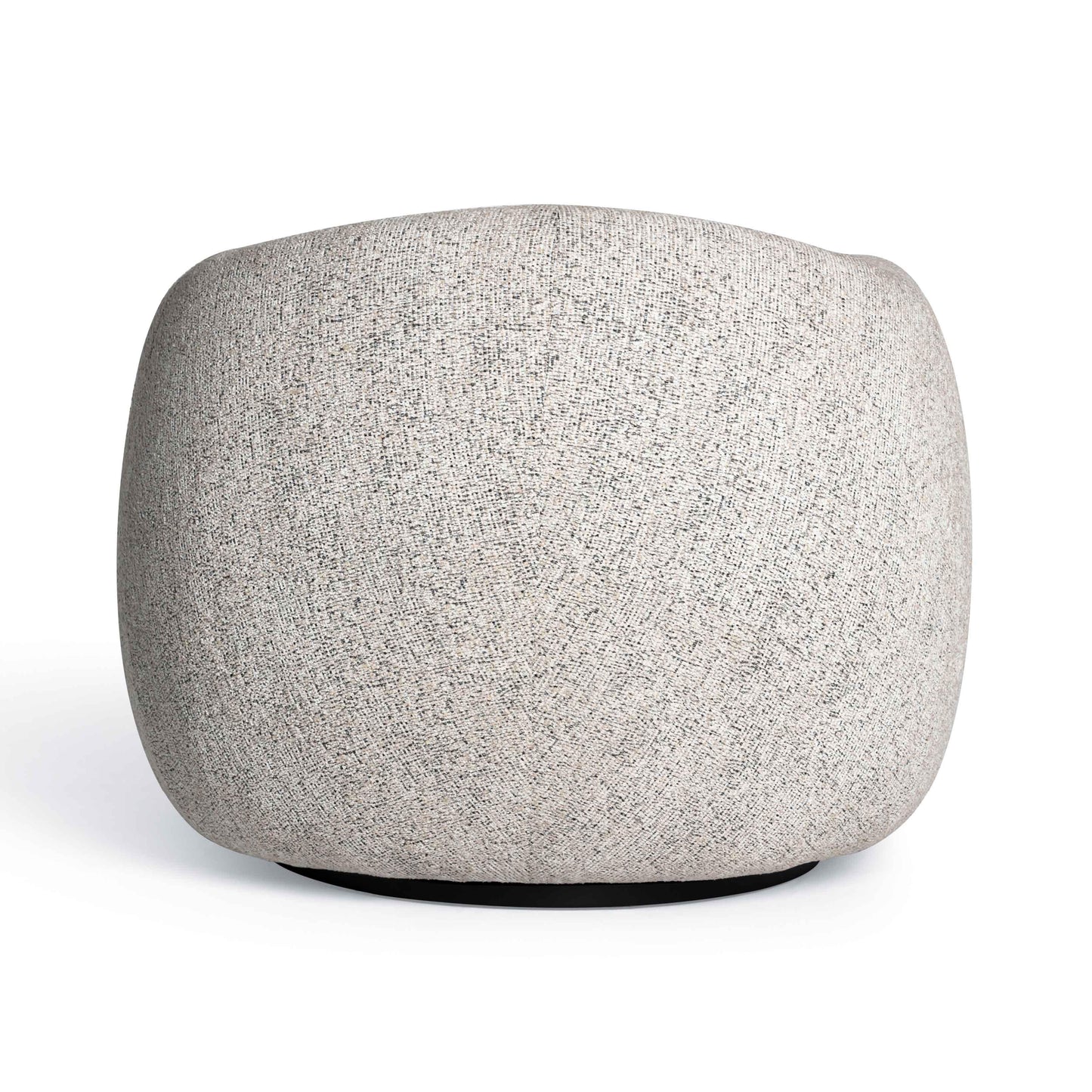 Judy Black and White Woven Performance Fabric Swivel Chair Black and White by Tov Furniture