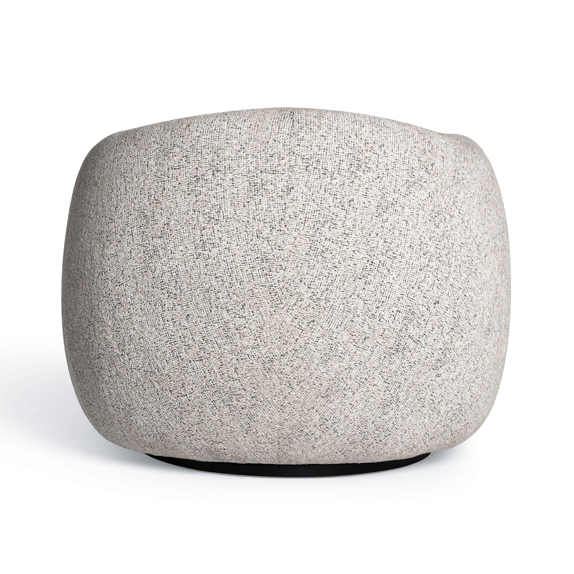 Judy Black and White Woven Performance Fabric Swivel Chair Black and White by Tov Furniture