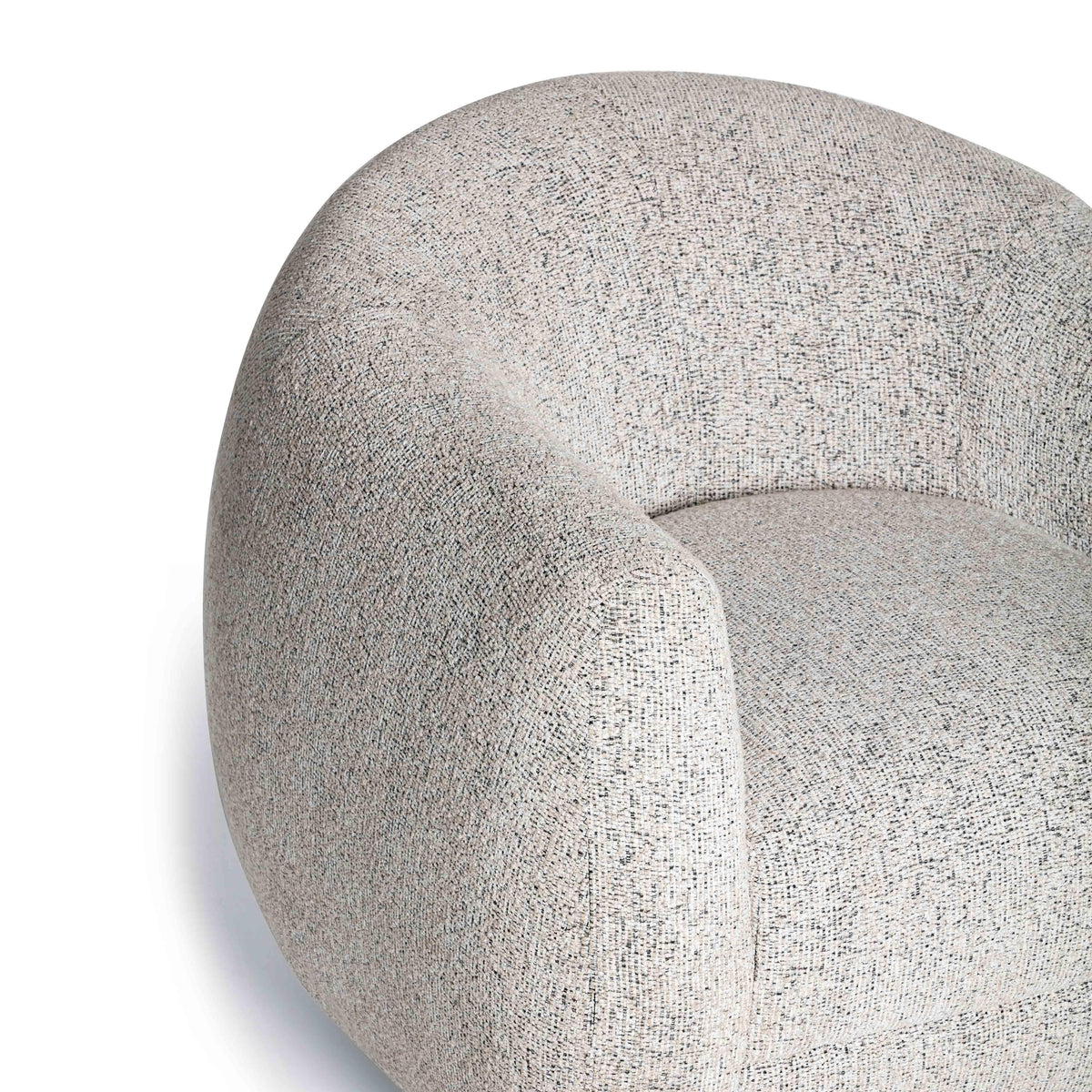Judy Black and White Woven Performance Fabric Swivel Accent Chair by TOV Furniture – photo 5 of 7