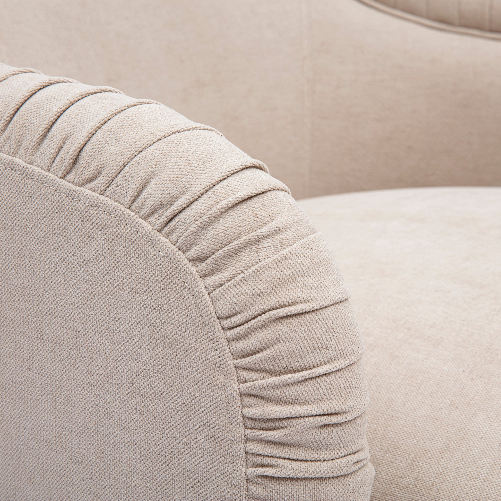 Pamela Tan Performance Chenille Tasseled Lounge Accent Chair Tan by Tov Furniture