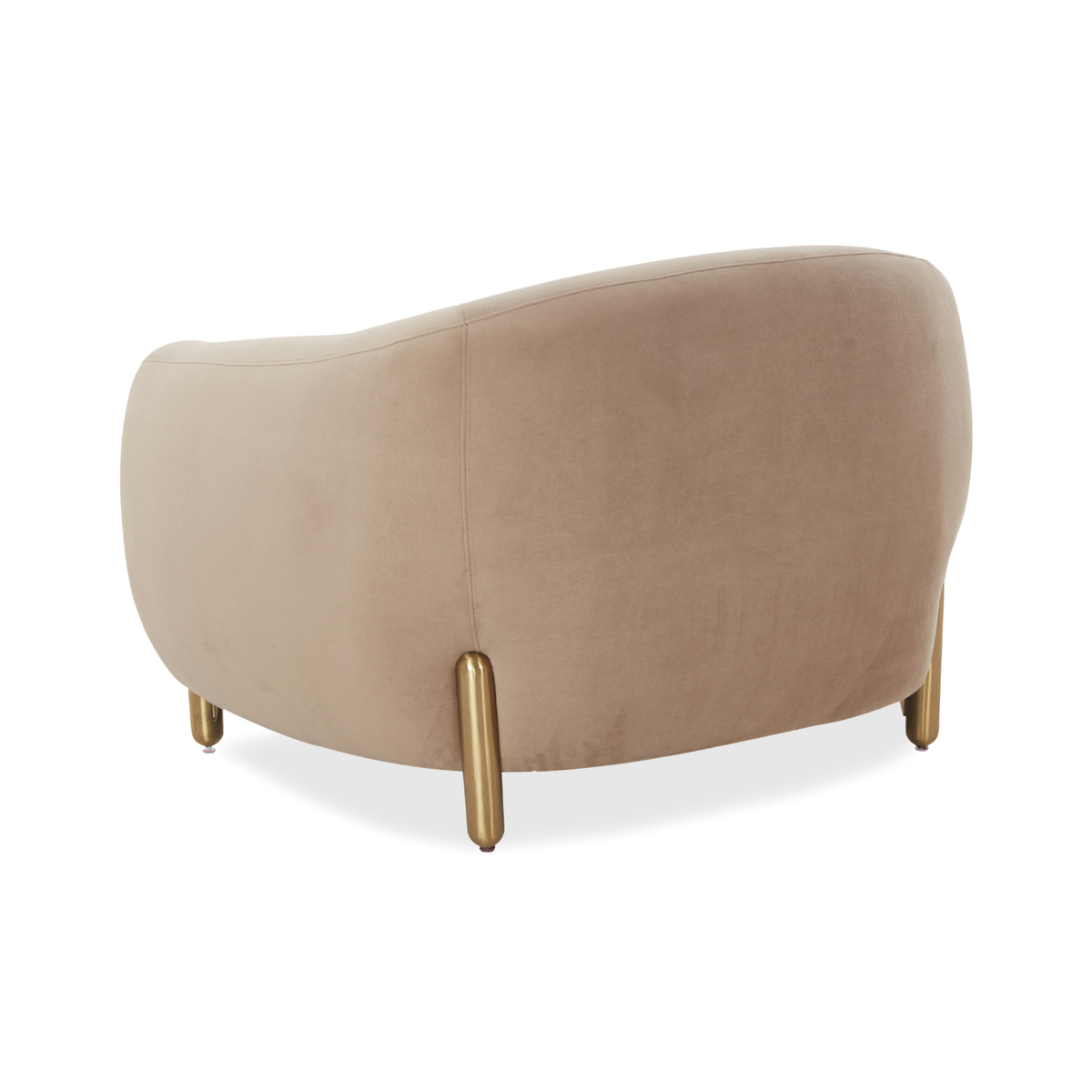 Lina Cafe Au Lait Performance Velvet Accent Chair by Inspire Me! Home Decor by TOV Furniture – photo 5 of 6