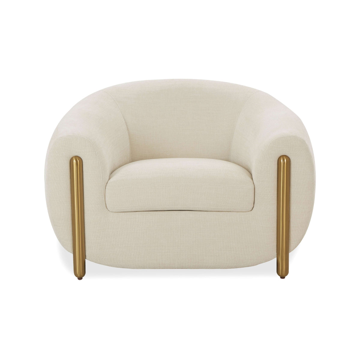 Lina Cream Performance Linen Accent Chair by Inspire Me! Home Decor by TOV Furniture – photo 2 of 6