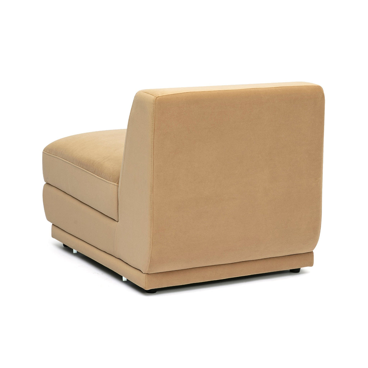 Perry Tan Performance Velvet Modular Armless Chair by TOV Furniture – photo 4 of 6