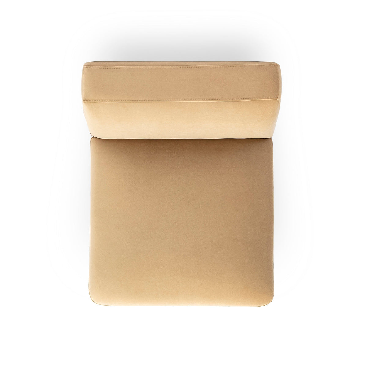 Perry Tan Performance Velvet Modular Armless Chair by TOV Furniture – photo 5 of 6