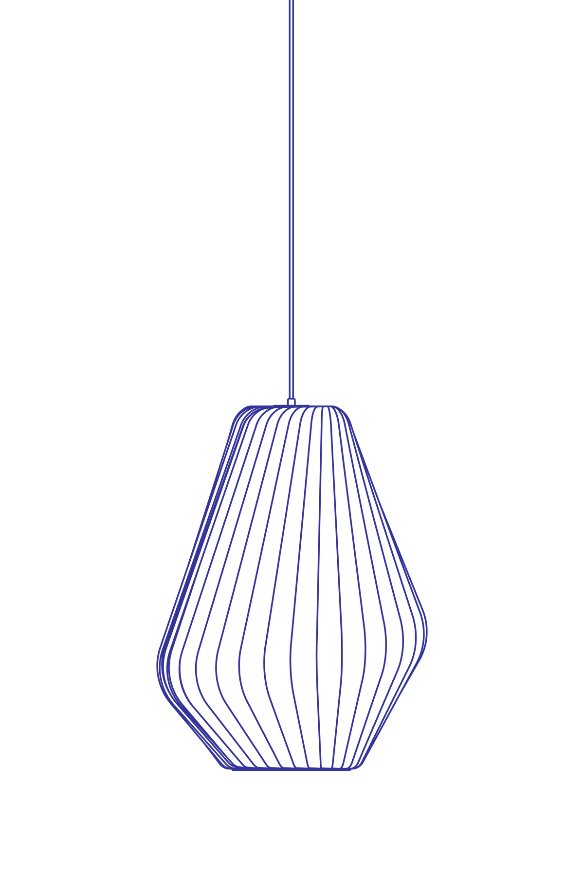 Tom Rossau TR31 pendant light – cut-out view