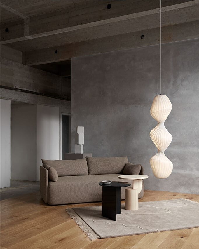 Tom Rossau TR33 pendant light – lit, studio