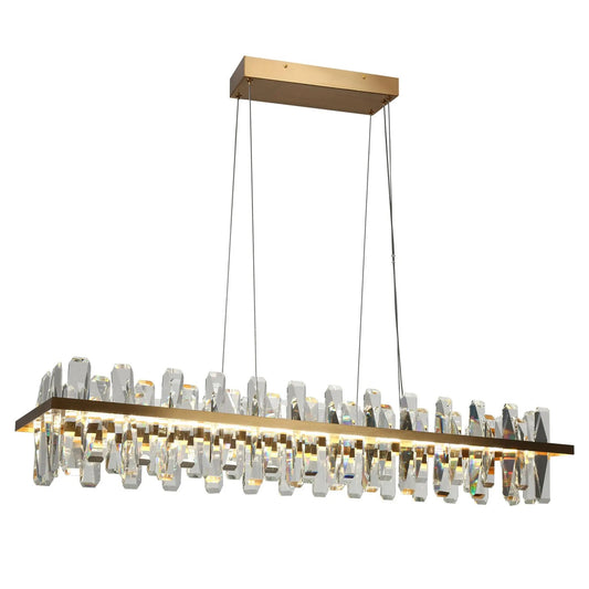 Tadeusz 43 LED Modern Brass Pendant - LNC Home