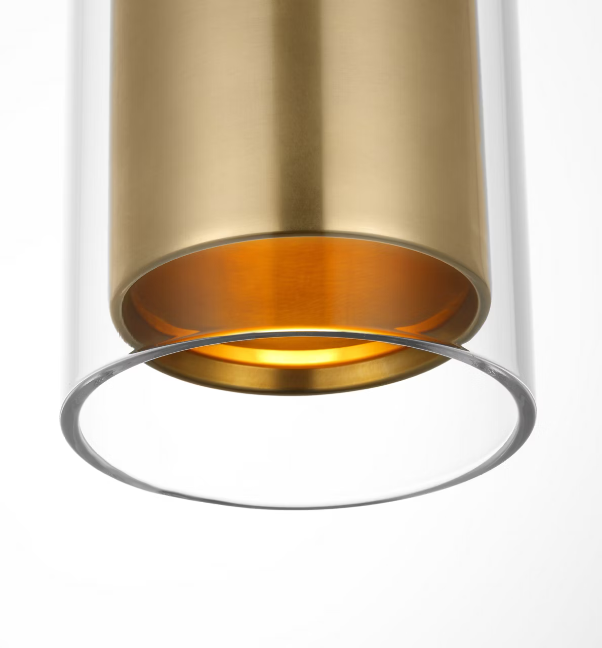 Tala 15 minimalist pendant light antique bronze finish with warm glow