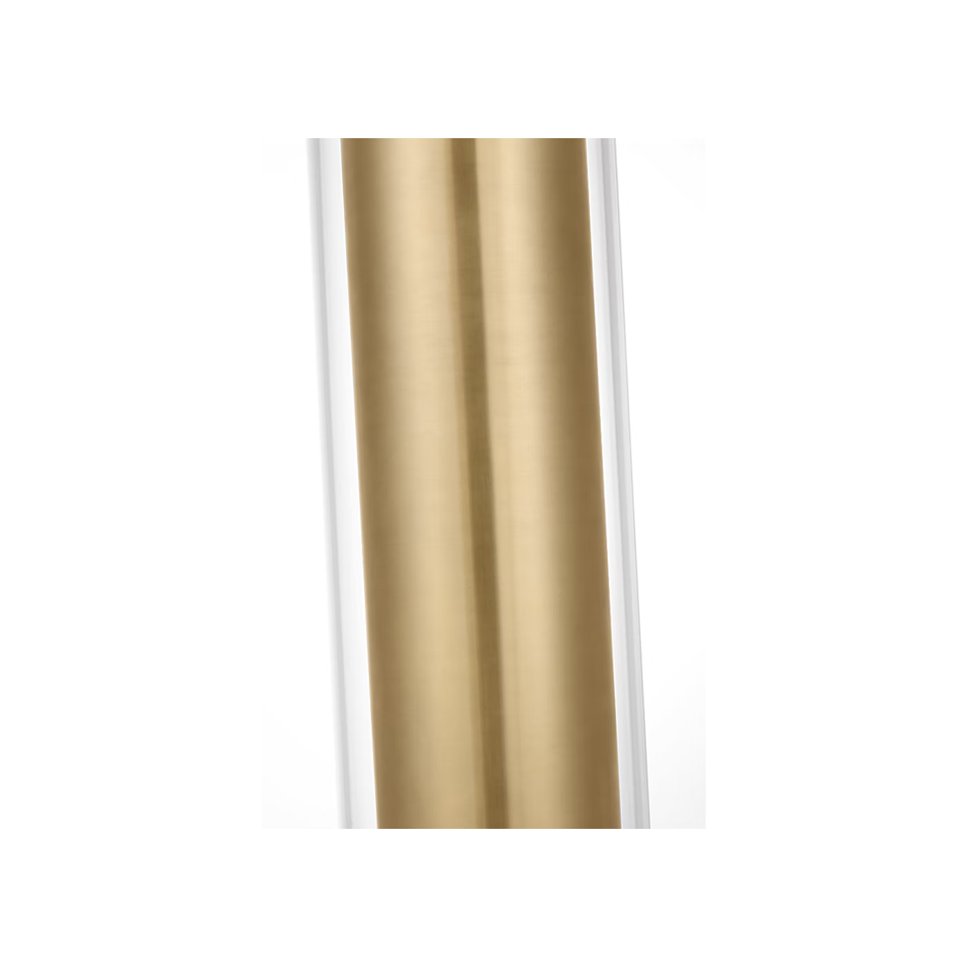 Tala 25 LED pendant brass finish hanging above dining table with soft 2700K light