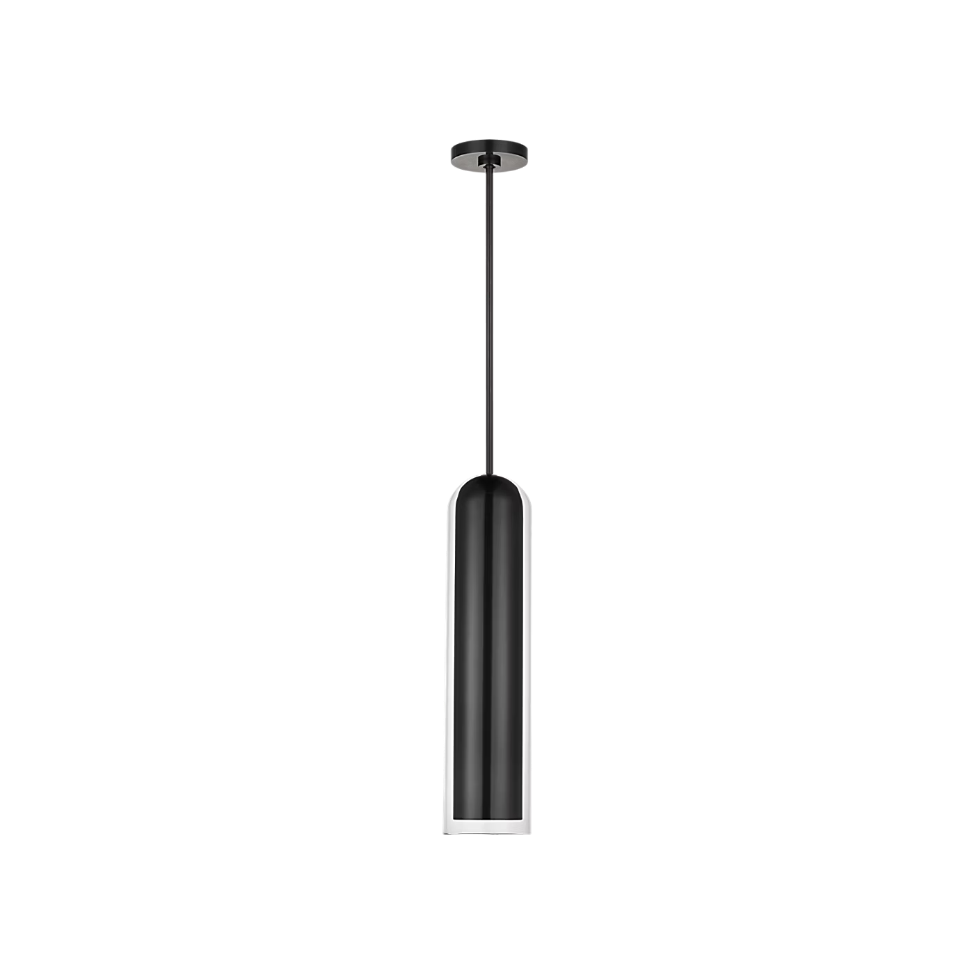 Designer bronze LED pendant light Tala 25 with minimalist curved form