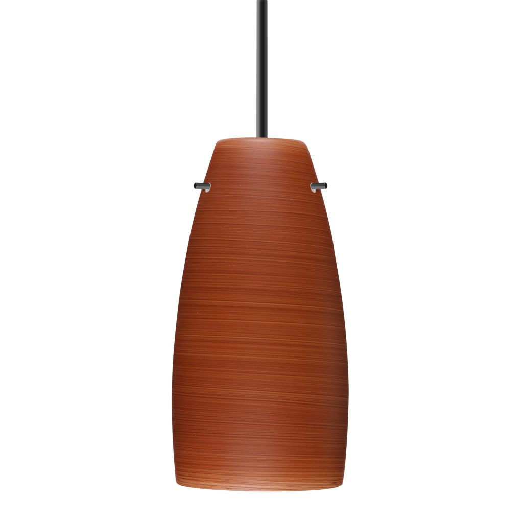 Modern Besa Tao 10 pendant featuring a Cherry glass shade and warm ambient illumination