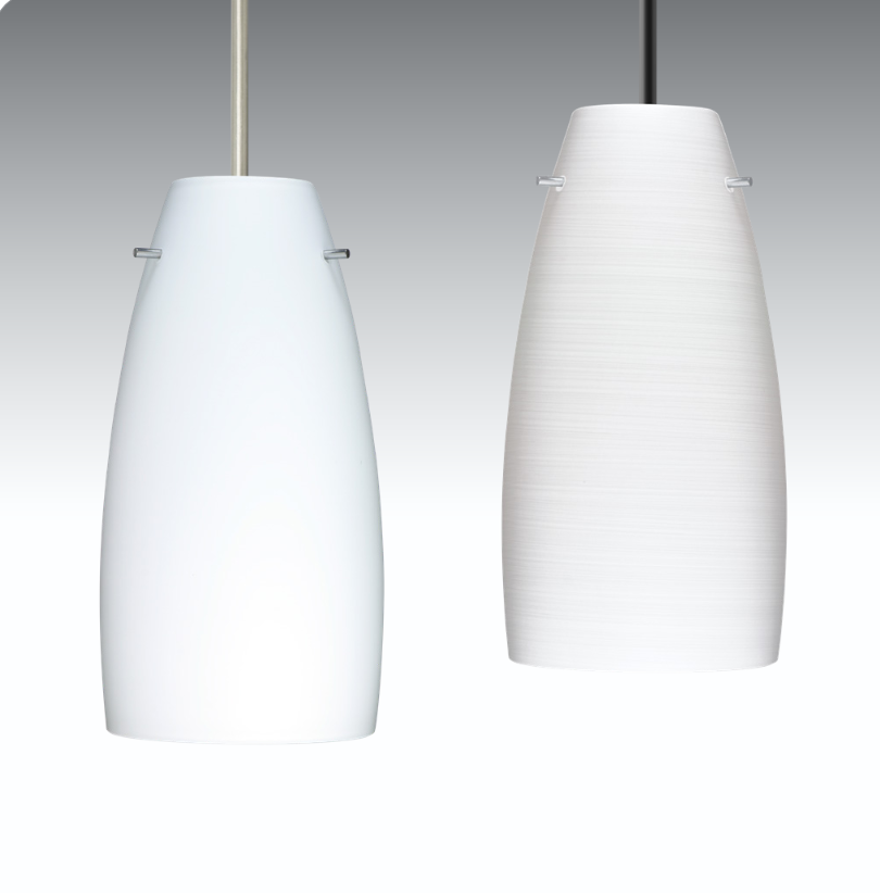 Modern glass pendant light from the Besa Tao 10 collection