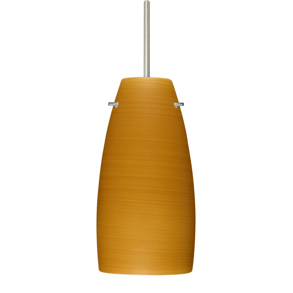 Handcrafted Oak glass pendant fixture for residential and hospitality interiors