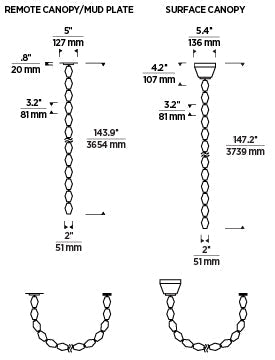 Collier 132 Chandelier N Led927R New by Visual & Comfort & Co