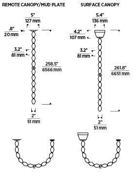 Collier 240 Chandelier 700Clr240 by Visual & Comfort & Co