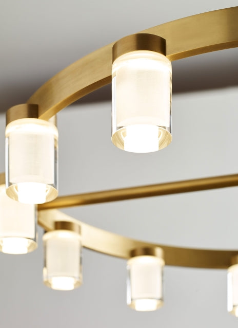 Led Round Chandelier 18 Light Esfera 700Esf44 by Visual & Comfort & Co