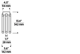 Visual Comfort Modern 4 Tube Led Flush Mount P Hobos 700Fmph 