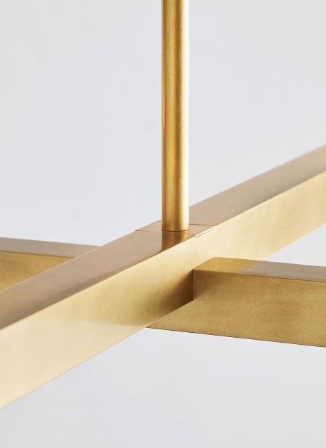 Visual Comfort Phobos 36 Inch Led Chandelier Tubular Glass Pendant Light 